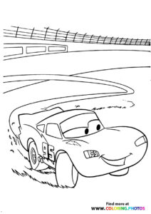 Lightning McQueen's racing - Coloring Pages for kids