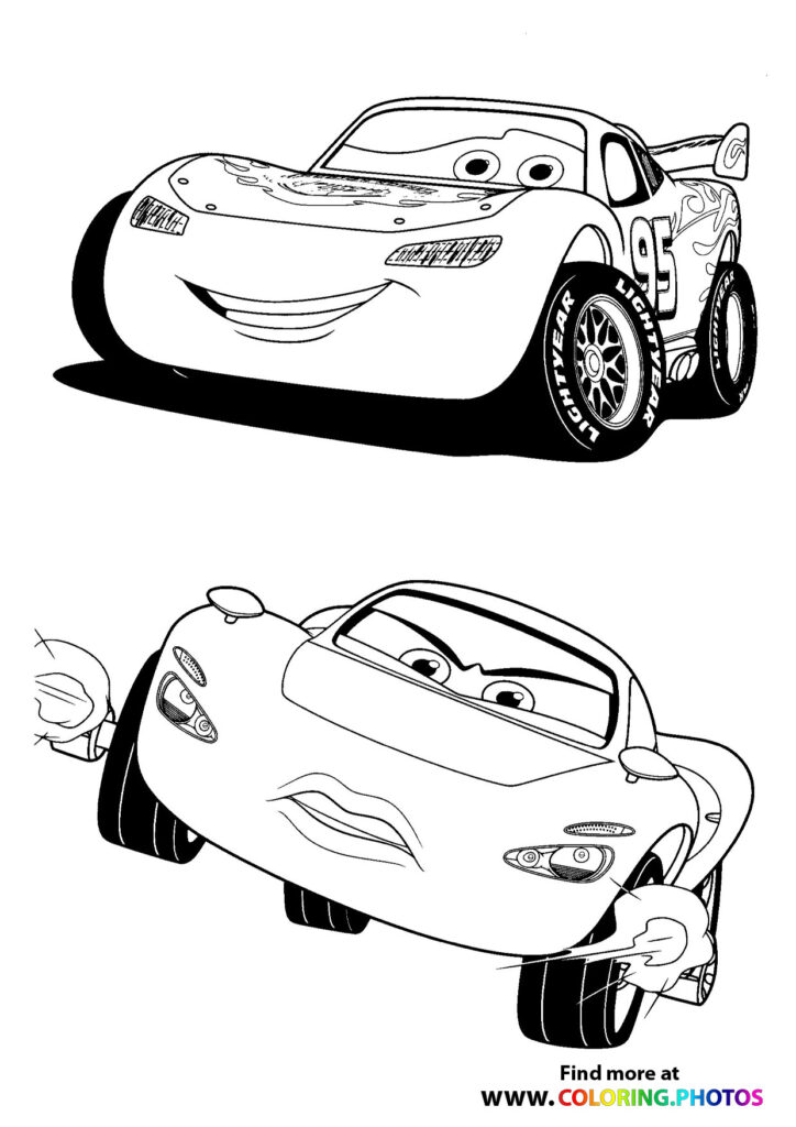Lightning McQueen And Friends Coloring Pages