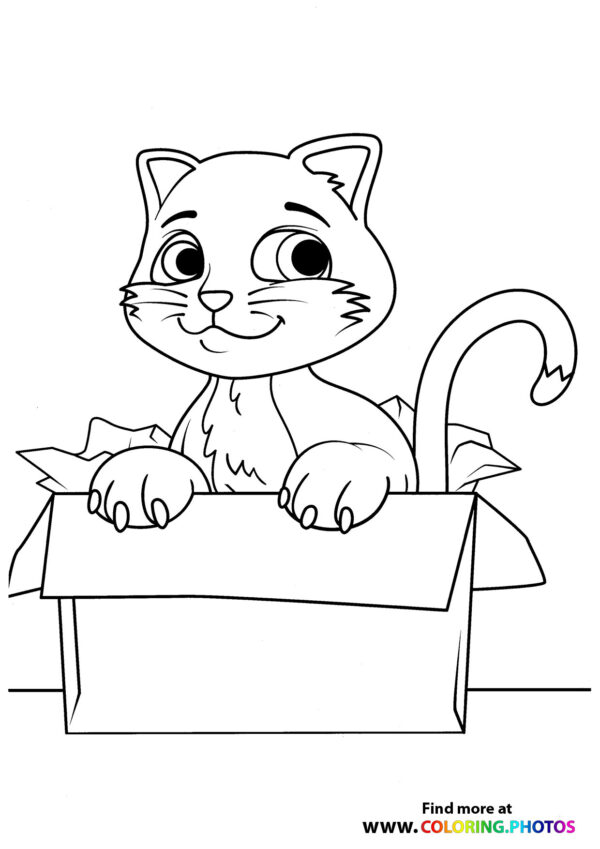 Pillow Cat - Gaby's Dollhouse - Coloring Pages for kids