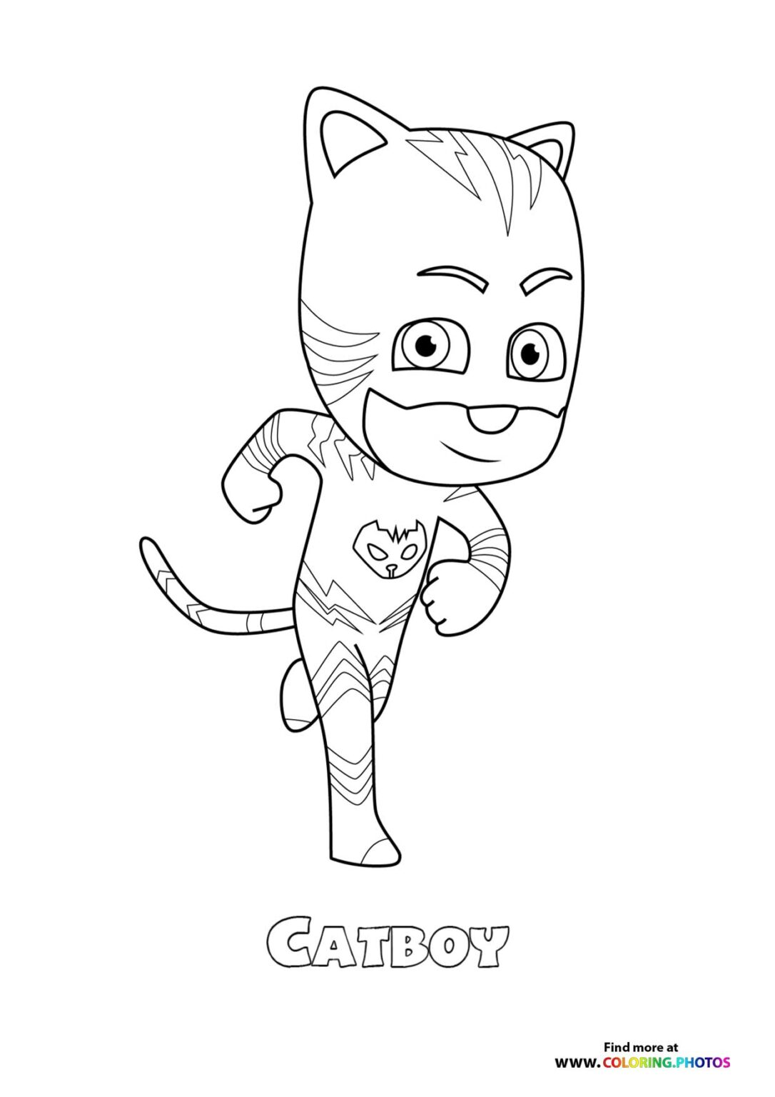 Catboy from PJ Masks - Coloring Pages for kids