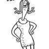 Celia Mae - Monsters at work coloring page