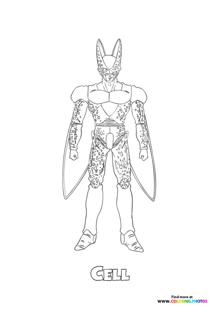 Cell Dragon Ball Z - Coloring Pages for kids