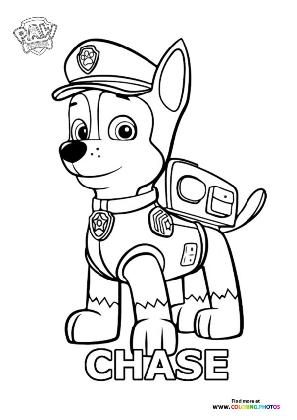 Chase coloring page