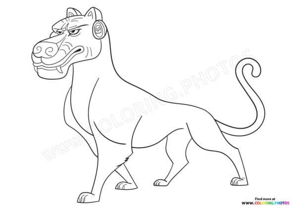 Chiapa Battle cat coloring page