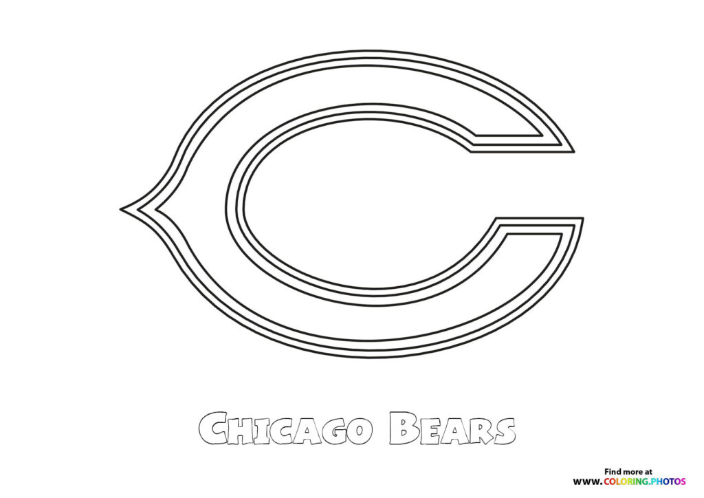 Chicago Bears NFL logo - Coloring Pages for kids
