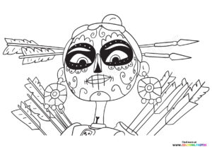 Chimi from Maya and the Three coloring page