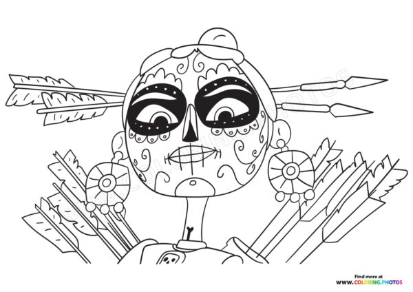 Chimi from Maya and the Three coloring page