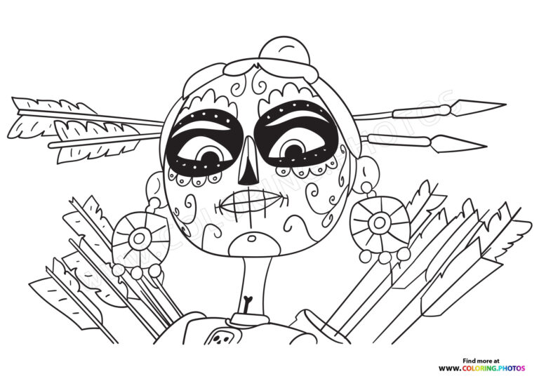 Maya and the Three - Coloring Pages for kids | Free and easy print