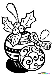 Christmas ornaments - Coloring Pages for kids | Free and easy printables