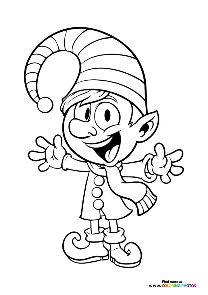 Christmas elves - Coloring Pages for kids | Free and easy print