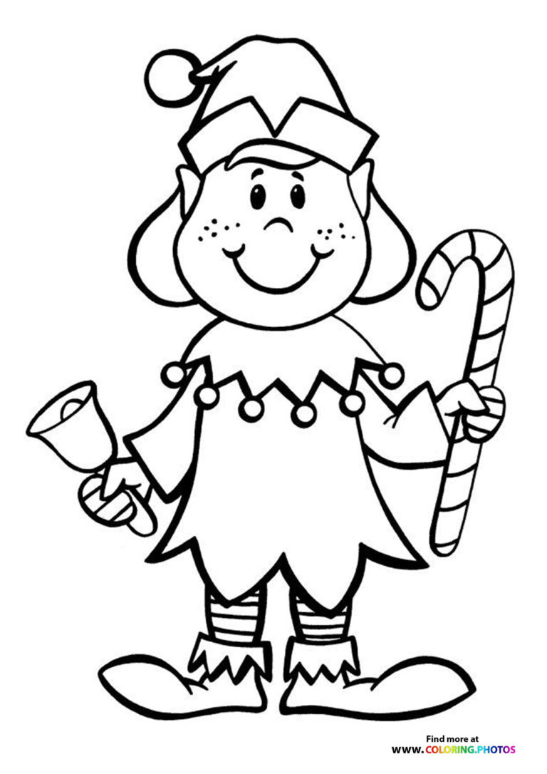 Christmas elves - Coloring Pages for kids | Free and easy print