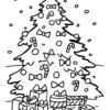 Christmas tree coloring page