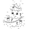 Christmas tree dot the dots worksheet