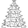 Christmas tree with candy canes coloring page