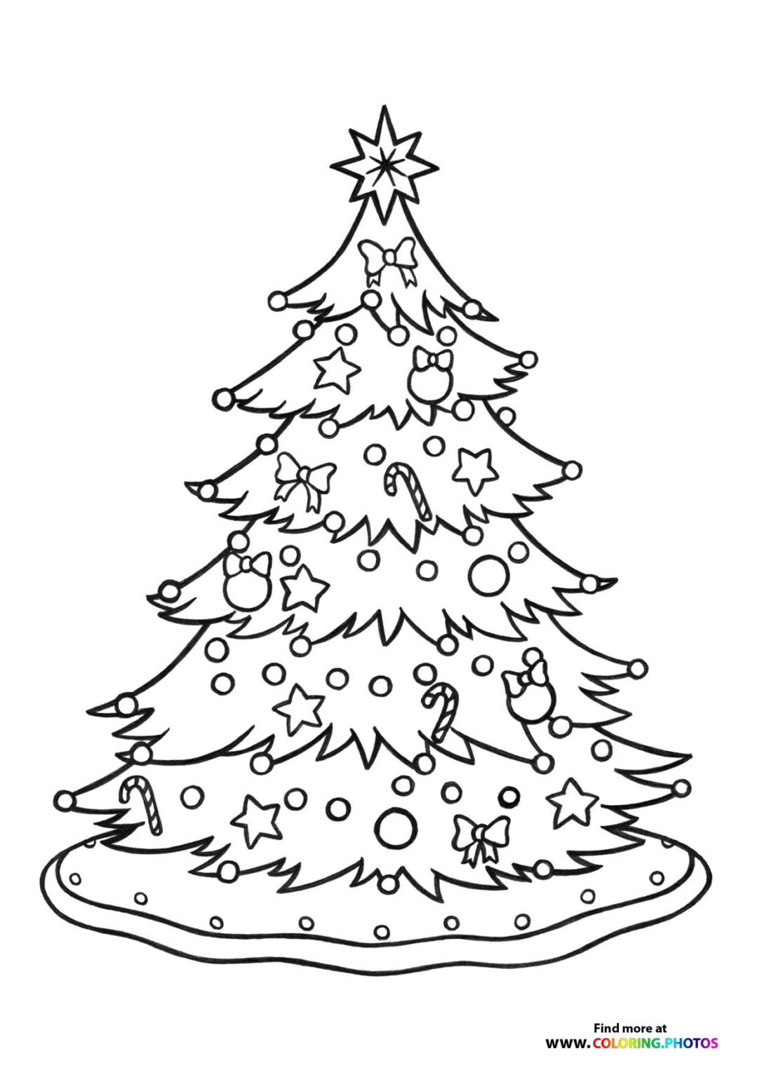 Christmas tree - Coloring Pages for kids | Free and easy print or download