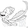 Ciao Alberto swimming coloring page