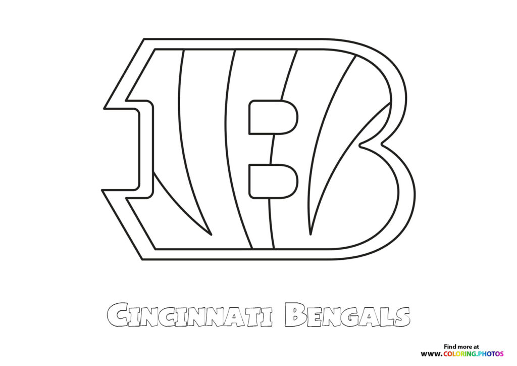 Miami Dolphins NFL logo Coloring - Cincinnati Bengals Logo Coloring Page 1024x724 