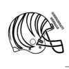 Cinncinnati Bengals NFL helmet coloring page