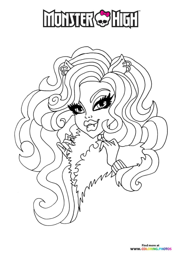 Clawdeen Wolf - Coloring Pages for kids