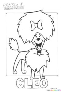 mrs carla howard coloring page template clifford the big red dog