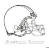Cleveland Browns NFL logo coloring page