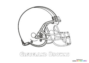 Cleveland Browns NFL logo coloring page