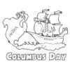 Columbus day coloring page