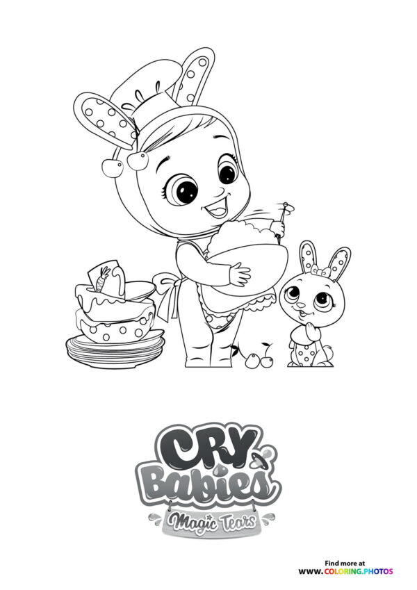 Coney cooking - Cry Babies coloring page