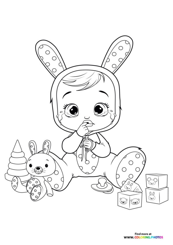Coney - Cry Babies coloring page