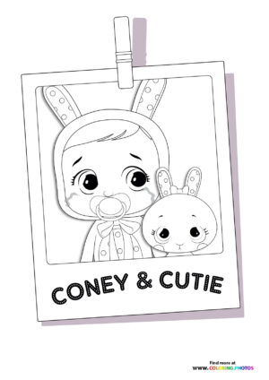 Coney and Cutie - Cry Babies coloring page
