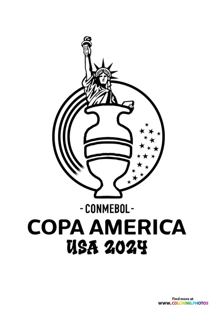 Conmebol Copa America USA 2024 - Coloring Pages for kids