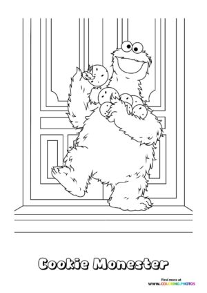 Cookie Monester from Sesame street