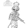 Crackshot - Fortnite coloring page