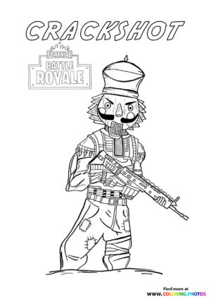 Crackshot - Fortnite coloring page