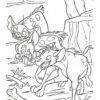 Crazy Hyenas from Lion King coloring page
