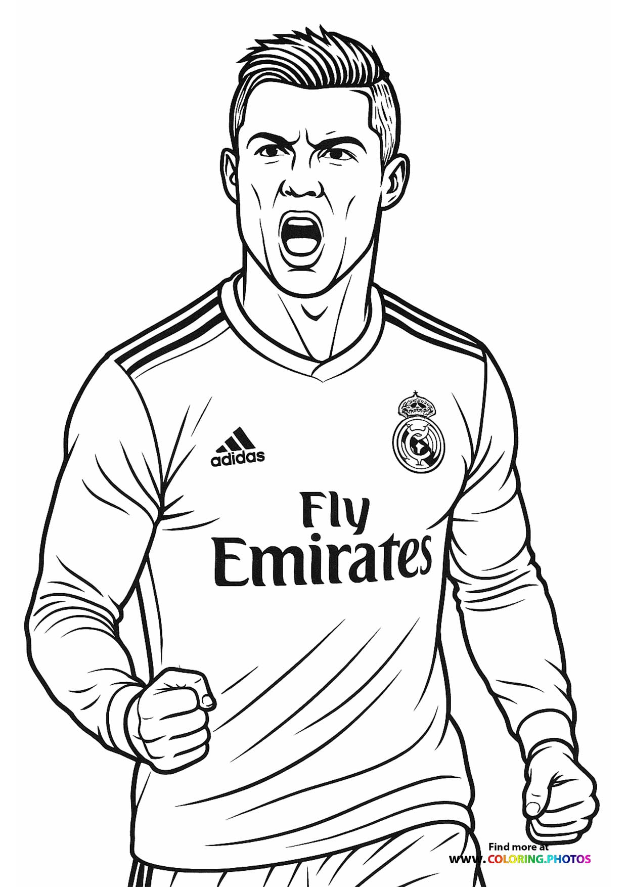 Cristiano Ronaldo Coloring Pages For Kids Cristiano Ronaldo Coloring Pages For Kids