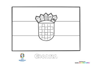 Croatia flag Euro 2024