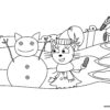 Cupcake from Kid E Cats coloring page