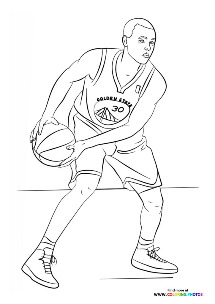 NBA players - Coloring Pages for kids | 100% free print or download