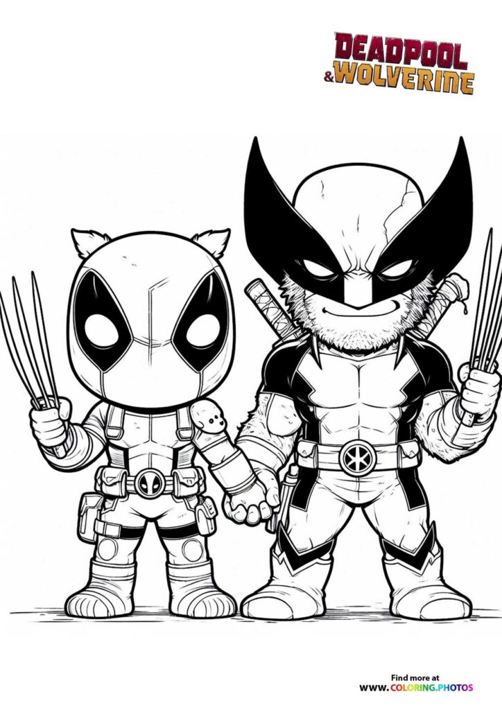 Deadpool Wolverine Coloring Pages For Kids Free Print Vrogue co