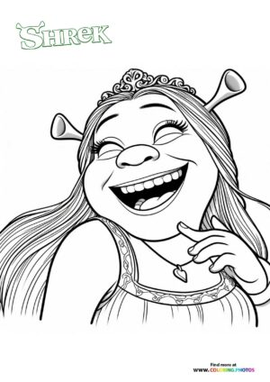 Cute Fiona from Shrek happy