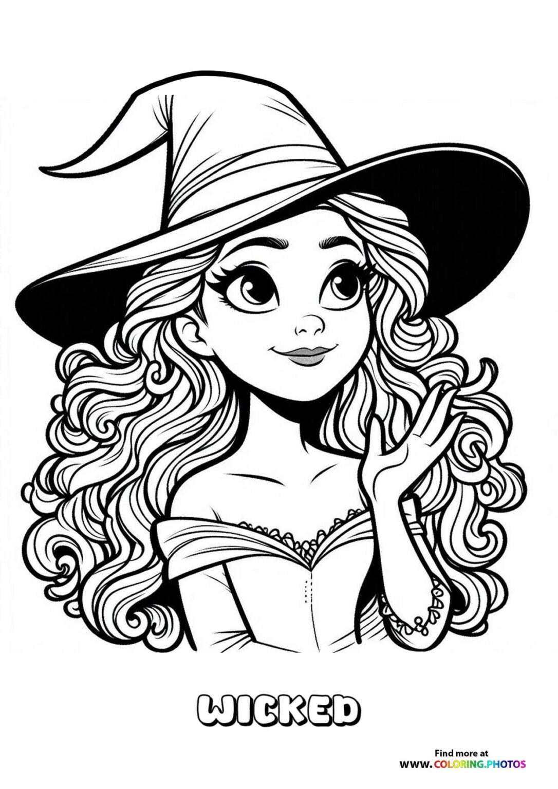 Glinda from Wicked - Coloring Pages for kids