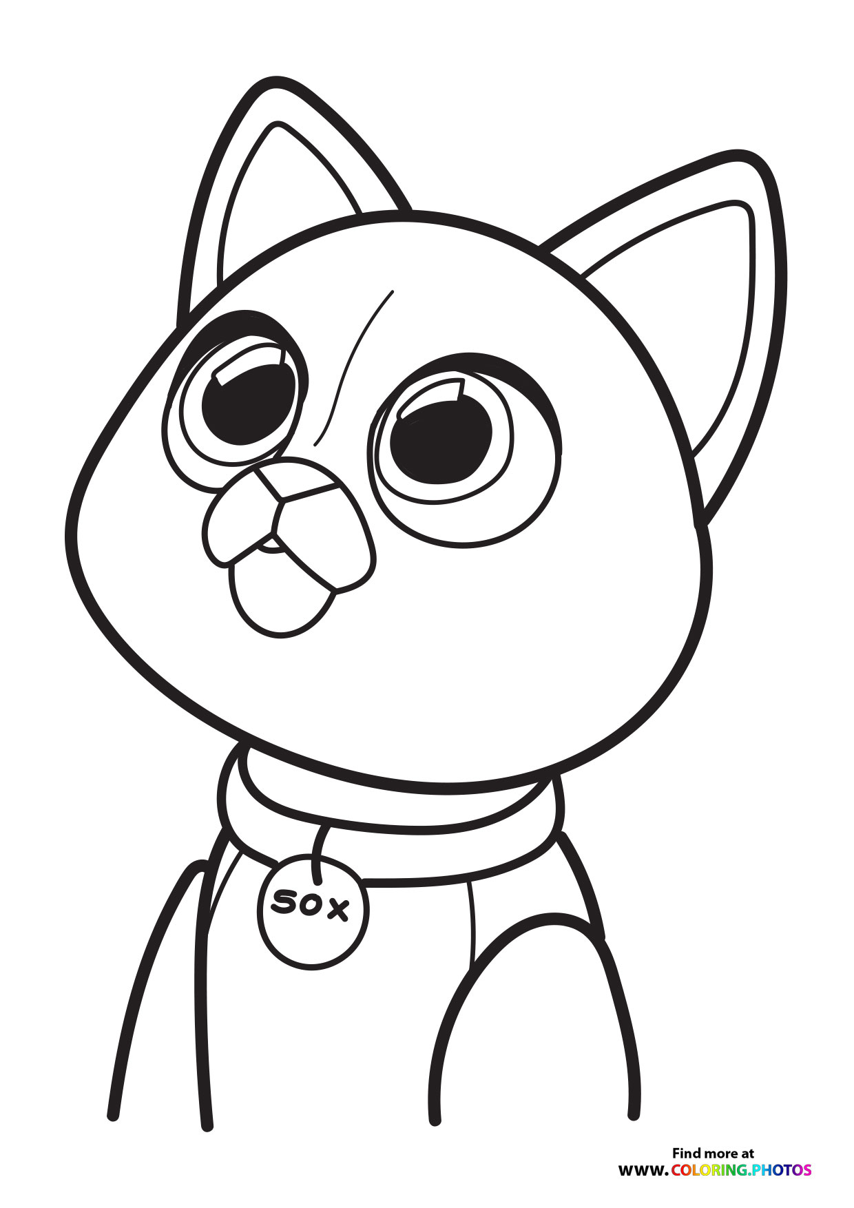 Cute Buzz and Sox - Coloring Pages for kids