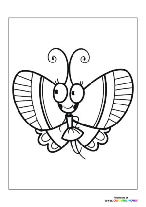 Cute butterfly ballerina