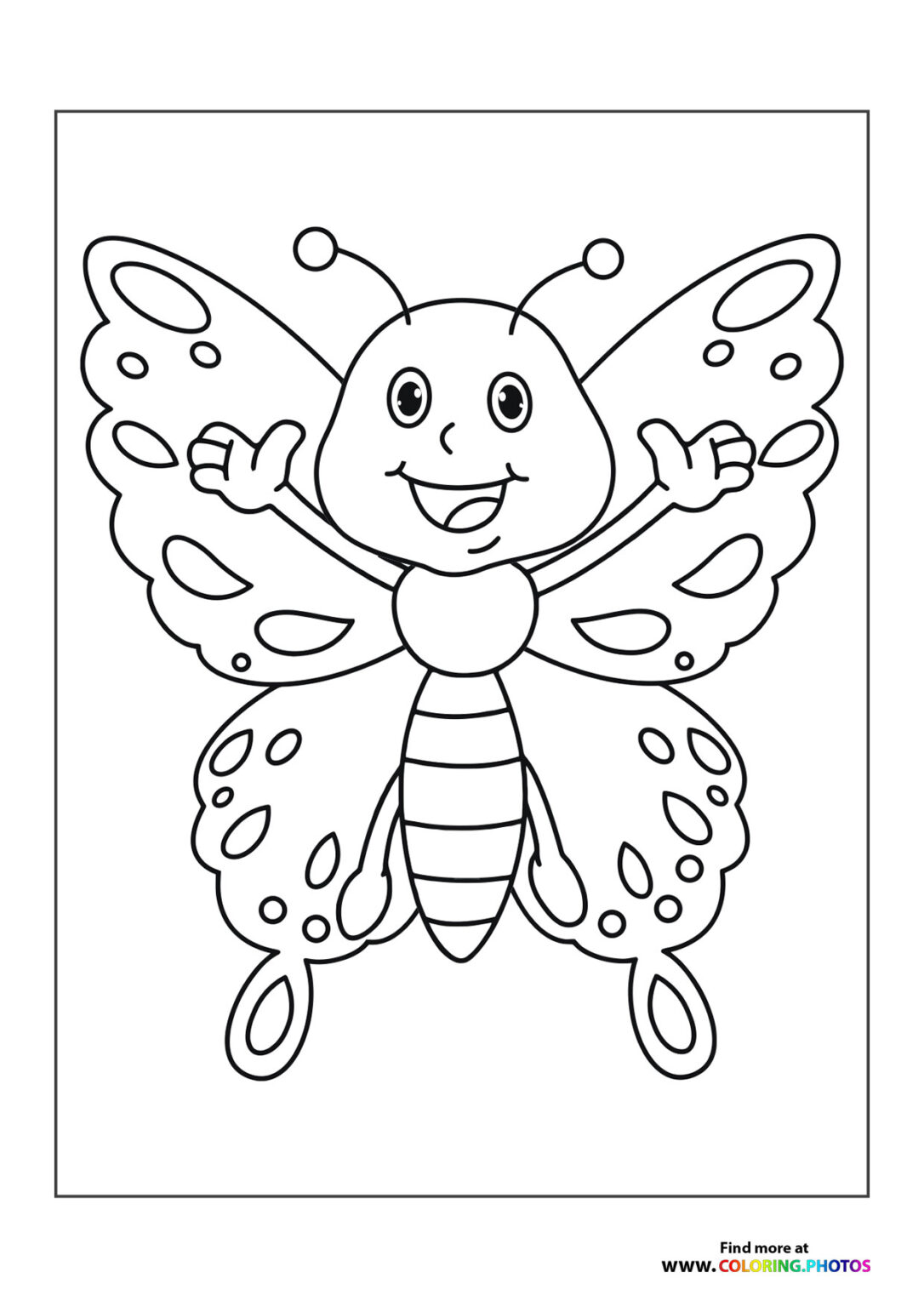 Butterflys - Coloring Pages for kids | Free and easy print or download