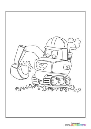 Cute excavator