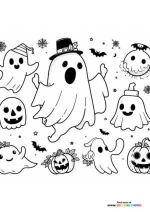Cute halloween ghost