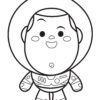 Cute little Buzz Lightyear coloring page