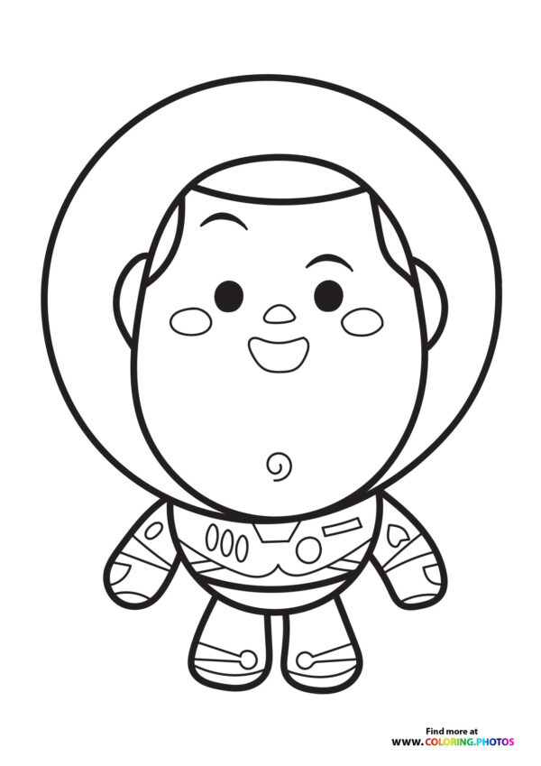 Cute little Buzz Lightyear coloring page