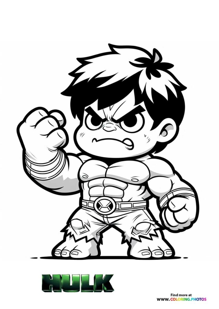 Hulk - Coloring Pages For Kids - Free Coloring Pages For Print Or Download!